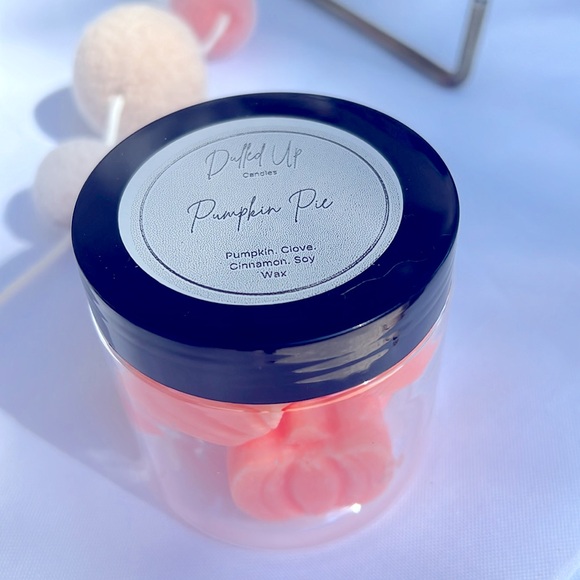 Pumpkin Pie Wax Melts | Pumpkin Shaped | Fall Scented Soy Wax Melts - Picture 2 of 4